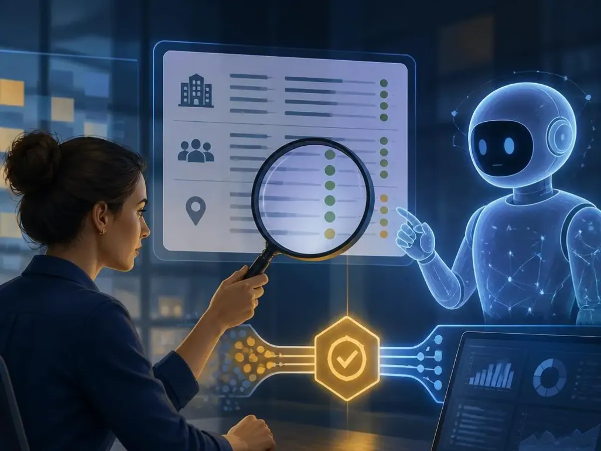 Analis sales memverifikasi data prospek dengan quality gate AI Agent